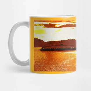 Ferry Boat Gouache Mug